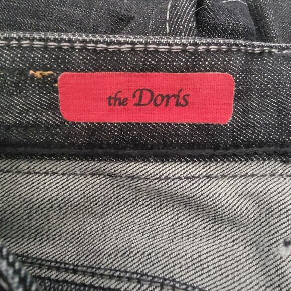 AG Adriano Goldschmied Zipper Ankle The Doris Dark Wash Low Rise Jeans - Picture 12 of 14